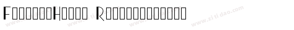 FiftiesHeavy Regular字体转换